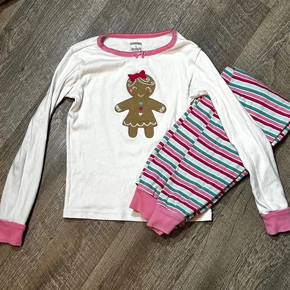 Gymboree | Gingerbread Christmas Pajamas | size 8